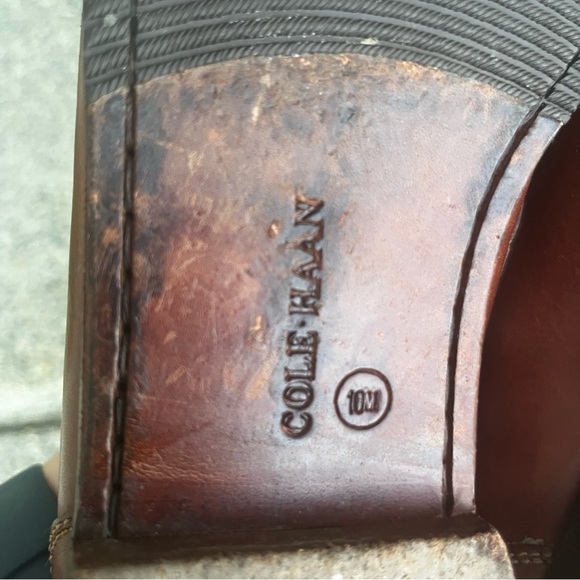 Cole Haan Country Kiltie Tassel Loafers Leather Shoes Men 10M Brown Dress - Picture 9 of 11